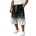 thumbnail image 3 of JoveMarine Men's Bermuda Cargo Shorts Halloween - Loose Work Shorts with Print & Pockets, Knee-Length Casual for Summer Fun,Gray M, 3 of 8