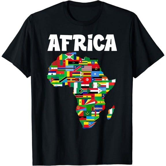 Africa T-Shirt Proud African Country Flags Continent Love