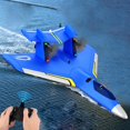 thumbnail image 1 of RC Airplane Jet Fighter Toys, anticolisión, fácil de controlar, estable 2,4 GHz portátil de espuma RC Airplane, RC Glider para adultos, y niñas Azul Hugo Avión teledirigido, 1 of 10