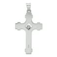 thumbnail image 3 of Sterling Silver Rhodium-plated Polished INRI Crucifix Pendant QC9103, 3 of 3