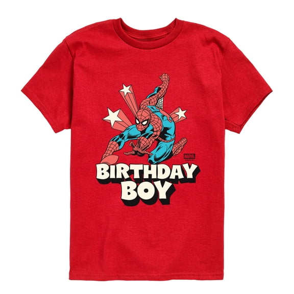 Spider-Man - Birthday Boy Spidey Boys' Short Sleeve Graphic T-Shirt
