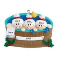 thumbnail image 4 of Ornaments by Elves Personalized Family of 3 in Hot Tub Christmas Ornament 2024 Warm Jacuzzi Decor, 4 of 10