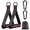 Black and Red, variant on 2 Pack Resistance Band Handles, Heavy Duty D-Ring Cable Machine Handles with Rubber Grip for Home Gym Workout, Strength Training and Fitness Equipment