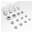 thumbnail image 3 of 30pcs 8-15mm Rust-Resistant Iron Four-Prong Fasteners - Invisible Snap Buttons for Clothing ,Easy to Install, 3 of 9