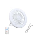 thumbnail image 2 of MMJ Portable Fan, Solar Powered Camping Fan with LED Light, USB Rechargeable, Large Capacity Battery, Hanging Hook for Outdoor Tent, 9.06x9.06x2.76in, 2 of 6