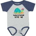 thumbnail image 3 of Inktastic Nana and Papaw Love Me Grandchild Turtle Boys or Girls Baby Bodysuit, 3 of 5