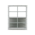 thumbnail image 2 of Shed Windows and More 16" x 24" Aluminum Shed Window White Flush Safety/TEMPERED Glass Playhouse Window Chicken Coop Window, 2 of 2