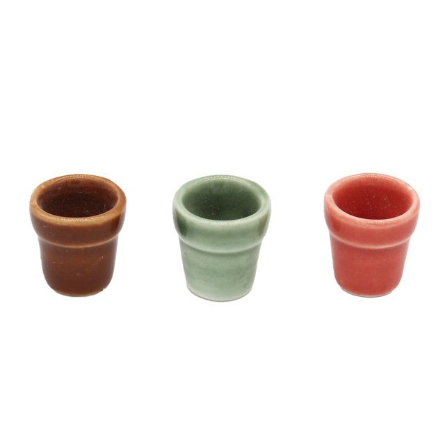 Ounissouiy 1 Juego de Mini maceta para casa, casa de muñecas, macetas de jardín a escala 1/12, modelo de maceta suculenta para el hogar, jardín casas de muñecas