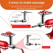 Metal Food Meat Grinder Attachment for KitchenAid Stand Mixers