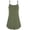 Army Green, variant on Women's Summer Button V Neck Pleated Spaghetti Strap Camisole Tank Tops