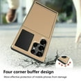 thumbnail image 3 of SOATUTO for Samsung S22 Ultra Phone Case Credit Card Holder Shell Wallet Case Slide Cover Dual Layer Hard PC Soft TPU Rubber Cover Phone Case for Samsung Galaxy S22 Ultra 5G 6.8 inch - Rose Gold, 3 of 7