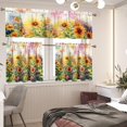 thumbnail image 3 of Sunflower Kitchen Curtains 36 Inch Length Removable and Washable 3 PCS Curtain Valance and Curtain Tier Set Modern Rod Pocket Short Tier Curtains for Cafe Kitchen Decor Tier 36 Inches Long, 3 of 5