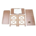 thumbnail image 6 of Modern Shoe Bench Entryway Storage Bamboo Coffee Shelf Rack Hallway Furniture, 6 of 9