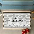 thumbnail image 2 of Easter Door Mat,Spring Gray Stripes Bunny Indoor Outdoor Non-Slip Doormat,Entryway Front Porch Easter Rabbit Welcome Door Mat Colorful for Entrance Decor 30" x 17"(Welcome Peeps), 2 of 6