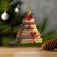 thumbnail image 6 of Christmas tumgatte Christmas Tree Decoration Pendant 2024 Christmas Decoration 2D Flat Book Shelf Christmas Pendant Up to 65% off, 6 of 7