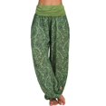 thumbnail image 1 of Pantalones de harén de pierna ancha para mujer Aladdin Boho Hippy Pantalones de yoga sueltos Tallas grandes-Verde-2XL Teléfono móvil Teléfono móvil Accesorios para teléfonos móviles, 1 of 4