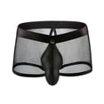 thumbnail image 1 of Mikilon Men Casual Patchwor KNet Yarn Breathable Open File Hollow Boxer Underwear, 1 of 1
