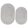 thumbnail image 2 of Superior Non-Slip Washable Bath Rug Set, 20" x 30", 24" x 36", Silver, 2 of 11