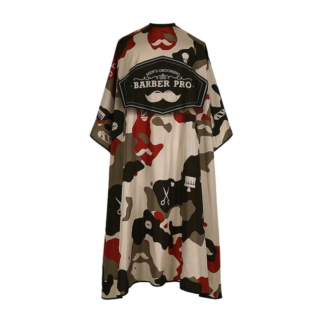 Capa de peluquero profesional impermeable Camuflaje gran salón delantal pa peluquería adultos unisex Camuflaje rojo Sunnimix capa de barbero