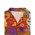thumbnail image 4 of LilyLLL Mens Hawaiian Shirt Summer Beach Short Sleeve Buttons Down Printed T-shirt Tops, 4 of 4