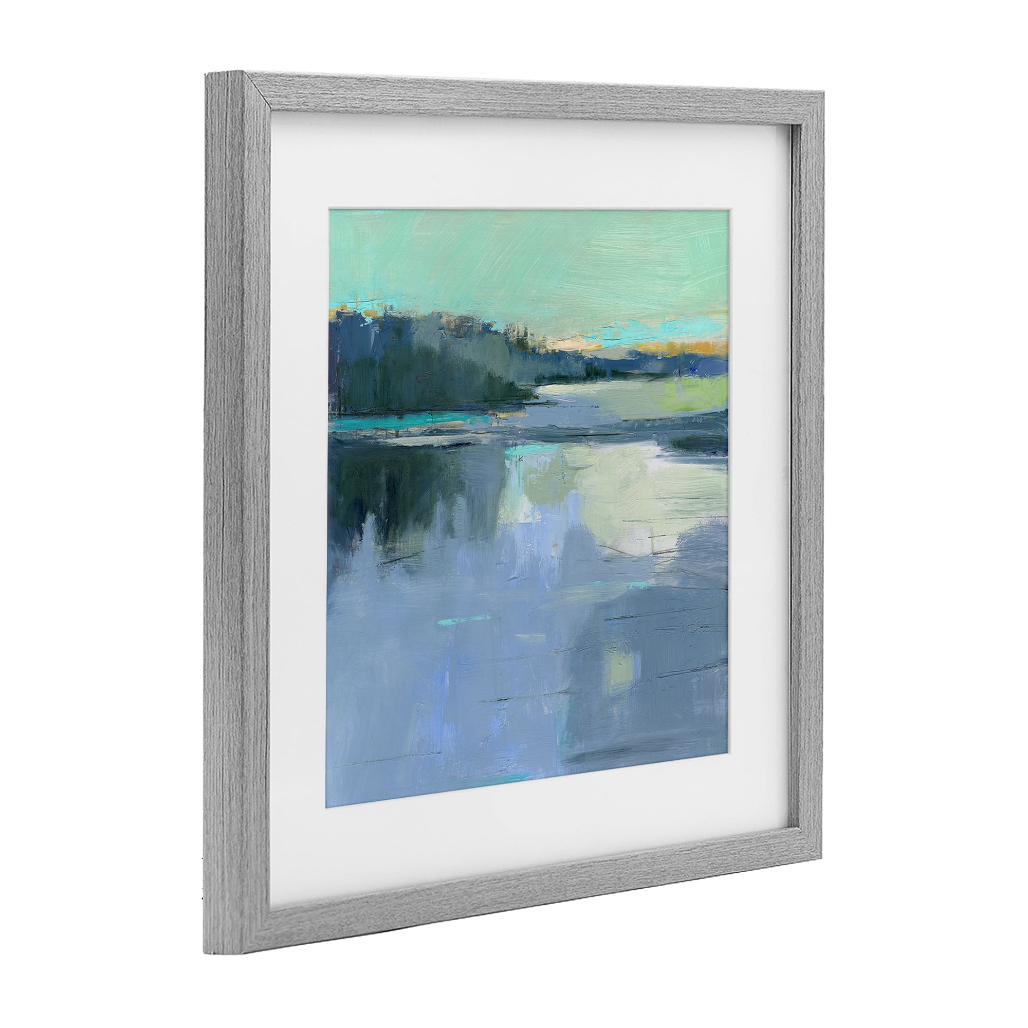 Stupell Industries Brave Boat Harbor Gray Framed Print Under Glass, design by Kathleen Robbins