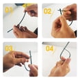 thumbnail image 3 of 100 Pieces Tree Ties Adjustable Support Climbing Support Garden Belts Fastener Horticulture Buckle Hanging Fixed Tying Tool for Supporting, 3 of 9