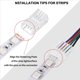 thumbnail image 4 of Conectores de Tira de Luz LED 40 Conectores Adaptadores de LED Impermeables Conectores de Tira de Luz LED Sin Soldadura 4 10 mm, 4 of 6