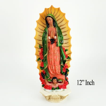 Statue Guadalupe Our Lady Mary Catholic Virgen Figurine Religious Mother Mexico 12