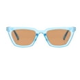 thumbnail image 3 of Lunettes de Soleil Bleues pour Adultes Unisexes Été Personnalité Carrée Rétro Jambes Larges Multicolores, 3 of 6
