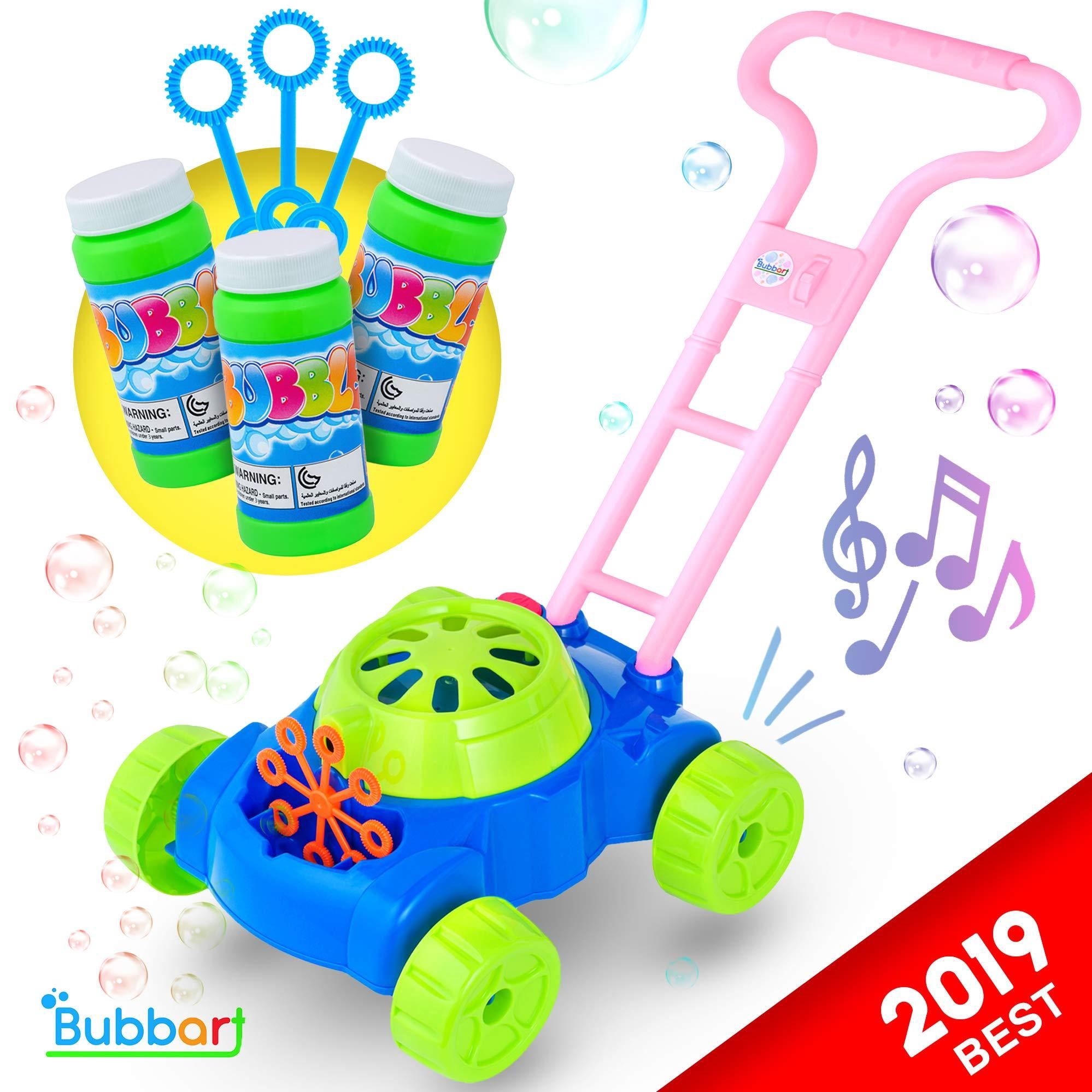 Bubbart Bubble Lawn Mower Automatic Bubble Machine for Kids- Outdoor