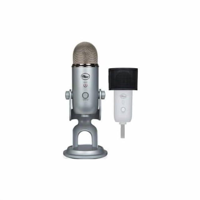 USB Microphone Blue Microphones Yeti Silver Bundle