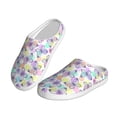 thumbnail image 2 of Lsque Butterflies on Polka Dots Pattern Womens Comfort Cotton on Scuff With Memory Foam and Anti-skid Sole Slipper-40/41, 2 of 7