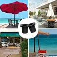 thumbnail image 6 of 2 Pcs Table Umbrella Hole Ring, NOGIS Outdoor Patio Table Umbrella Hole Insert Plug Silicone Umbrella Replacement Parts for 2-2.5 Inch Patio Table Hole, 1.5" Pool Umbrella Adapter (Black), 6 of 7