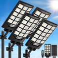 thumbnail image 1 of Farolas solares CNOIJUTS 30000LM con sensor de movimiento, paquete de 4 unidades, 1 of 7