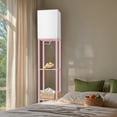 thumbnail image 7 of 63" Shelf Floor Lamp Modern Pink Standing Lamp with 3 Color Temperature Bulb Lamps for Living Room Bedroom, 7 of 7