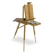 Jullian Escort French Style Easel Includes Travel Sketchbox with 12 Inch Drawer, Wooden Pallete and Shoulder Strap - Birchwood