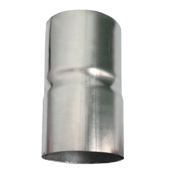 Elifecenter Universal Id 2.125"" A Id 2.125"" Adaptador De Escape De Acero Inoxidable (2 1/8 Pulgadas) Longitud Total 3.6 Pulgadas