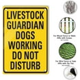 thumbnail image 3 of Aluminum Livestock Guardian Dogs Working Do Not Disturb Sign Aluminum Decorative Signs Metal Aluminum Sign for Outdoor & Indoor 12" X 8", 3 of 5