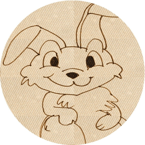 Ahgly Company Machine Washable Indoor Round Transitional Brown Sand Brown Area Rugs, 5' Round