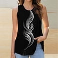 thumbnail image 2 of Fewfanhot Womens Tank Tops Summer Tank Tops Sleeveless T Shirt Casual Loose Fit Tunic Blouses, 2 of 5