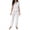 Hot Pink, variant on Erwazi Women's Floral Print Pajama Set Lace Trim Short Sleeve Button Down Top Long Pants 2 Piece Loungewear Sets