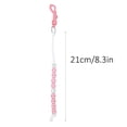 thumbnail image 4 of Golf Bead Chain Score Counter, Nylon with Shiny Stones, Black Pink Optional, Durable Clip, for Golf Supplies, 4 of 7