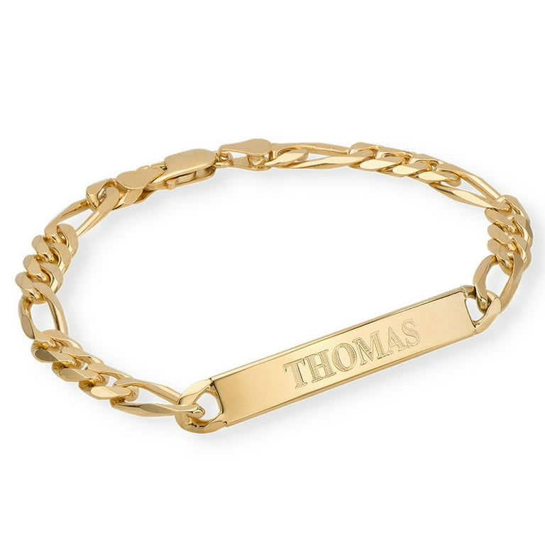 MyNameNecklace Personalized Name ID Bracelet for Men Custom