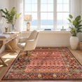 thumbnail image 3 of Design&I 4'x6' Ultra Soft Area Rug, Boho Vintage Throw Lattice Interlocking Motifs Ru Door Felpudo None Fluffy Washable Non Shedding for Bedroom Living Room Home Office, 3 of 7