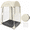 Ivory, variant on 1-Person Pop Up Outdoor Sports Tent with Clear Panels and Fabric Top Cover, 39.4 x 39.4 x 59.1 in, Carry Bag and 4 Stakes, Black