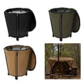 thumbnail image 2 of Outdoor Travel Camping Trash Can Folding Storage Round Bucket Garden Garbage Bag with Lid Wastebasket Can Container, 2 of 9