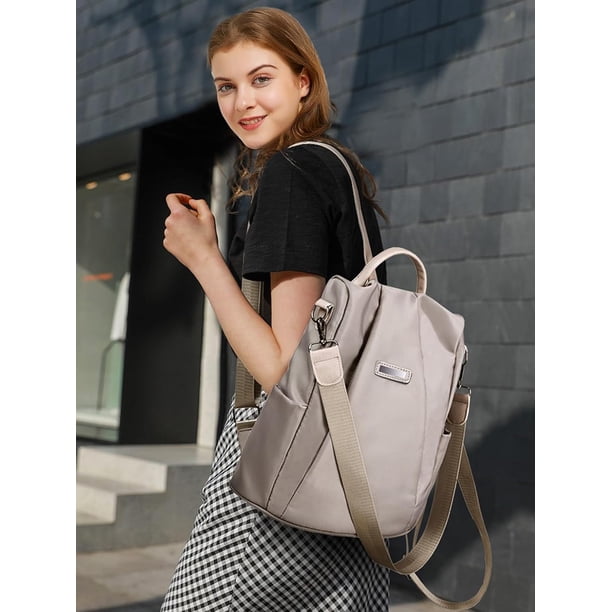 Womens Backpack Purse Waterproof Nylon Anti-theft Rucksack  display picture 2