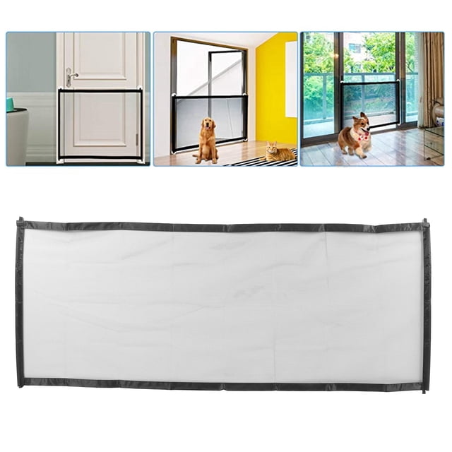 Barrera De Malla Para Mascotas, Barrera De Seguridad Para Mascotas, Puerta Portátil De Malla Para Mascotas Con 1 Valla Para Aislamiento De Mascotas