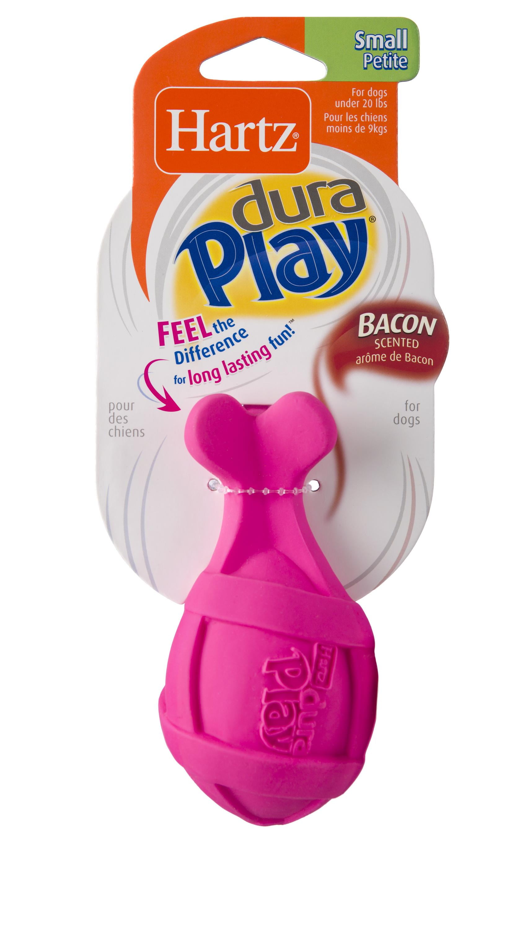 Hartz Dura Play Rocket Bacon Scented Latex Dog Toys, Small Walmart