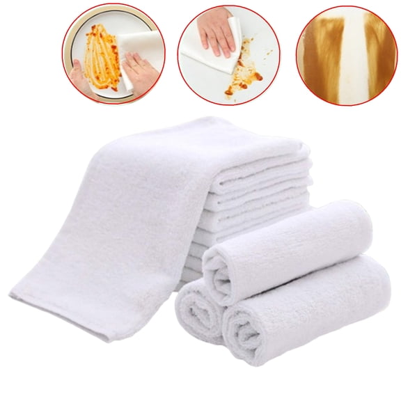 Fmxomd Washcloths Bulk Towels Set 10 Pack, Highly Absorbent and Soft Feel Microfiber Face Cloths, Multi-Purpose Wash Cloths & Hand Towels for Bathroom, Hotel, Spa, and Gym, 12x12 Inch